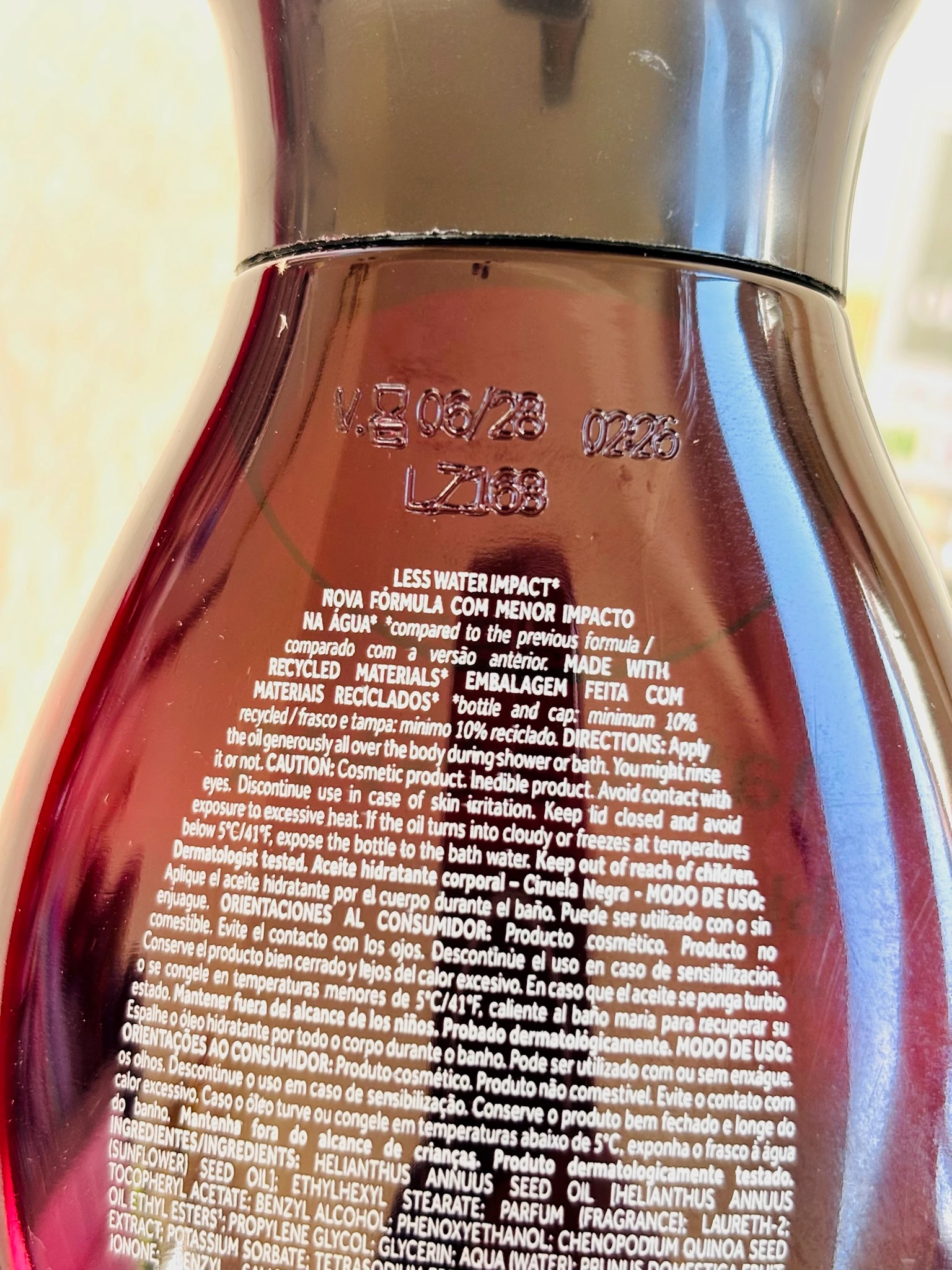 Nativa Spa Black Plum Hydrating Oil OBoticario, 200 ml – photo 4